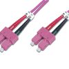 FO patch cord, duplex, SC to SC