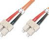 FO patch cord, duplex, SC to SC